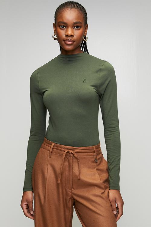 Wmn Dani Long Sleeve  Second Skin - Olive