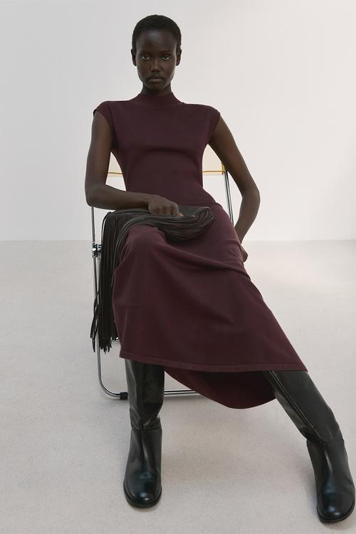 Knitwear Dress Pomodore- dark brown