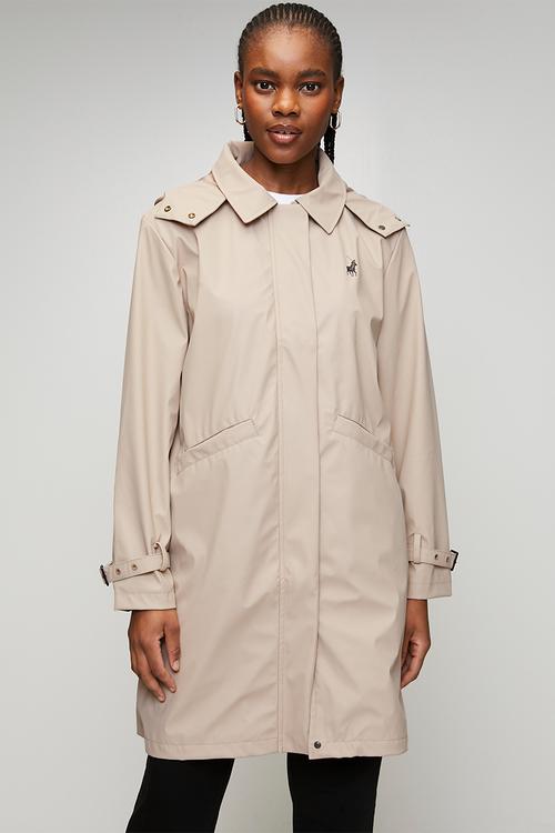 Wmn Nina All Weather Jacket - Taupe