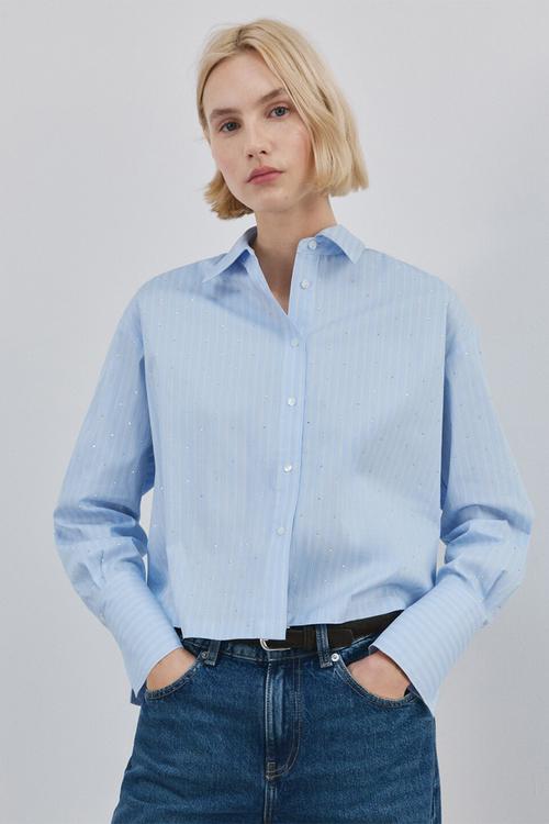 Shirt shinny - light/pastel blue