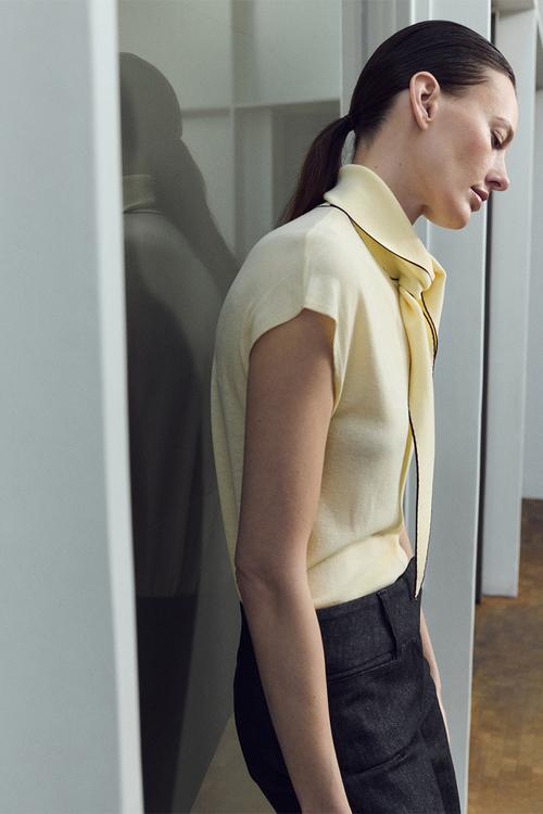 Knitwear Top bert- light/pastel yellow