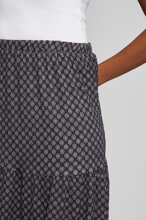 Tiered midi skirt - grey
