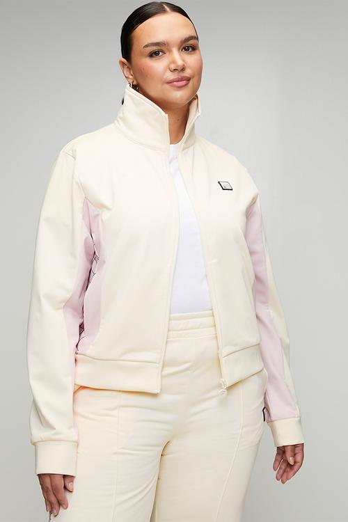 Plus Keshia Jacket - Antique White & Pale Lilac