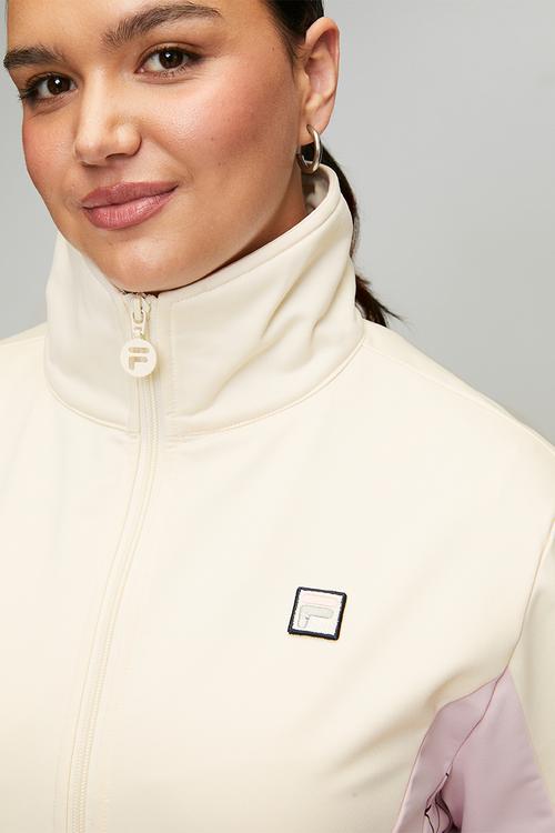Plus Keshia Jacket - Antique White & Pale Lilac