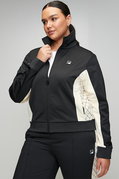 Plus Keshia Jacket - Black & Antique White