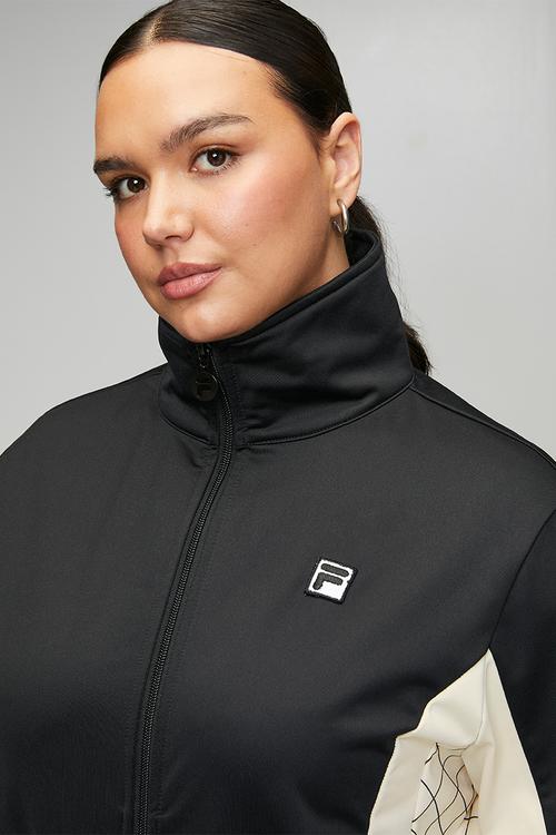 Plus Keshia Jacket - Black & Antique White