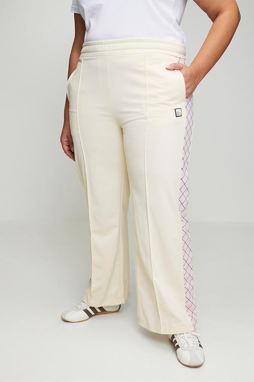 Plus Keshia Pants - Antique White & Pale Lilac