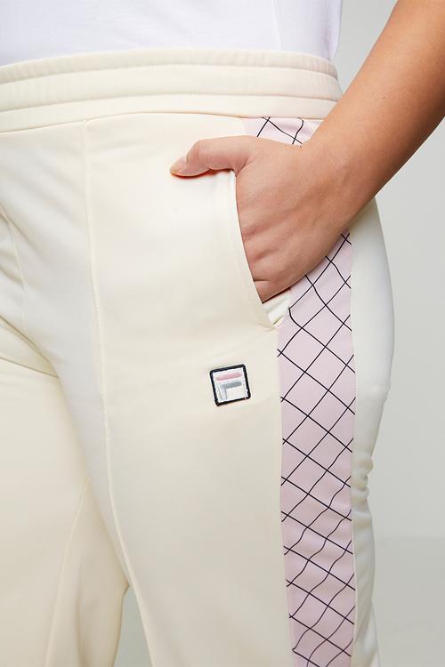 Plus Keshia Pants - Antique White & Pale Lilac
