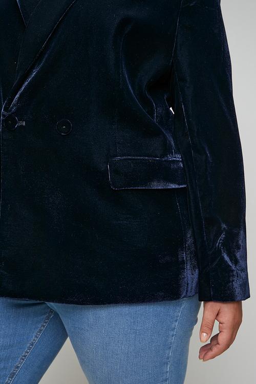 Plus blazer combi - navy