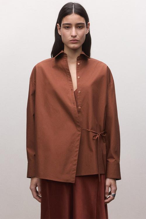 Shirt david- rust/copper