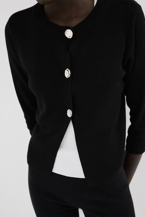 Cardigan goldbota- black