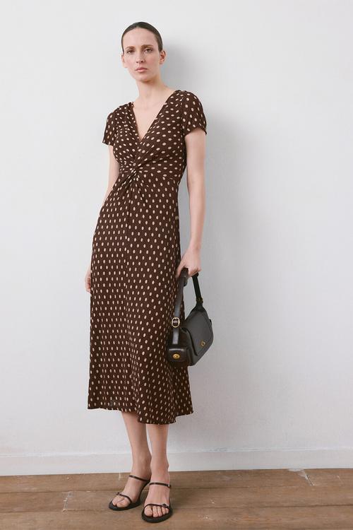 Dress pomi  -  brown