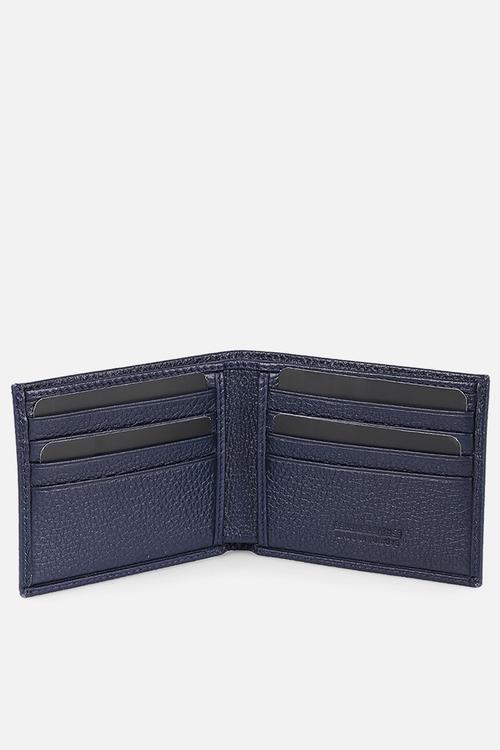 Genuine Leather Wallet Dkl0171-2 - Navy