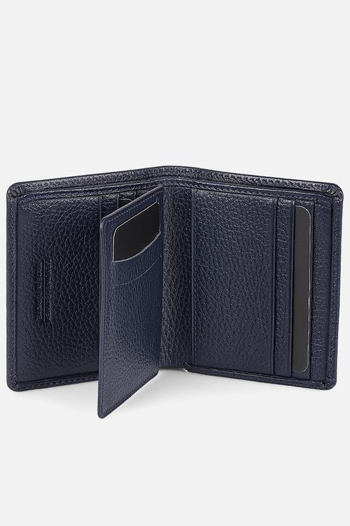 Genuine Leather Wallet Dkl0706-2 - Navy
