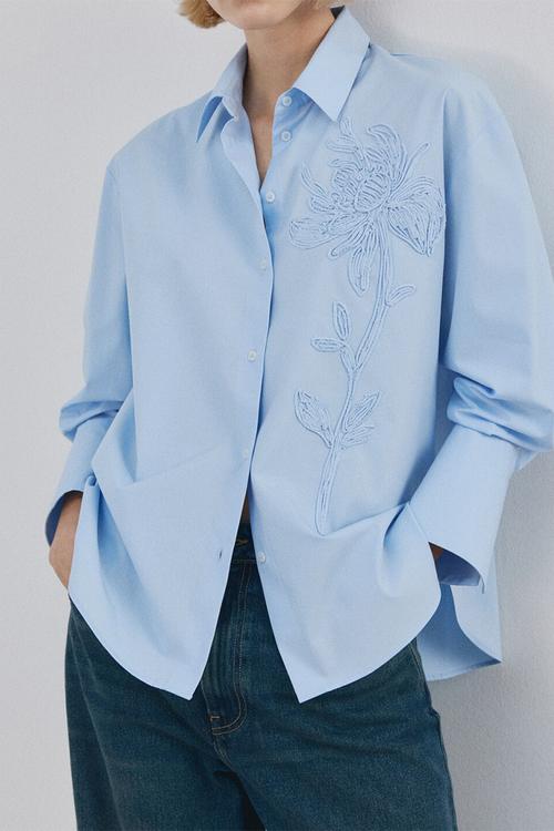 Shirt salma- light/pastel blue
