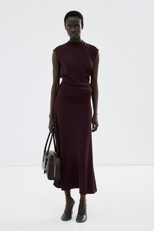 Top arlet- dark red