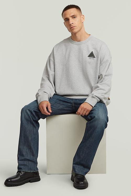 Triangle Gr R Sw - Light Grey Htr