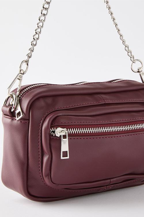 Edie crossbody bag - burgundy