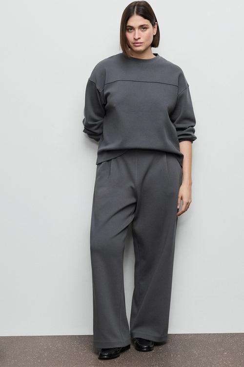 Trousers pique - medium blue