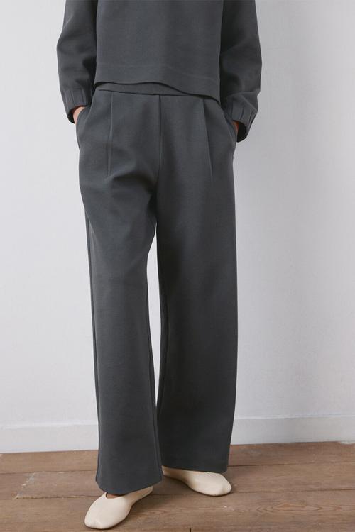 Trousers pique - medium blue