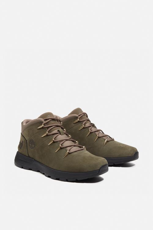 Sprint Trekker Mid Lace Sneaker - Dark Green Nubuck