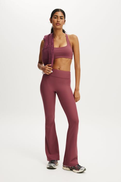 Fleece Lined Active Flare - Dusty Rose