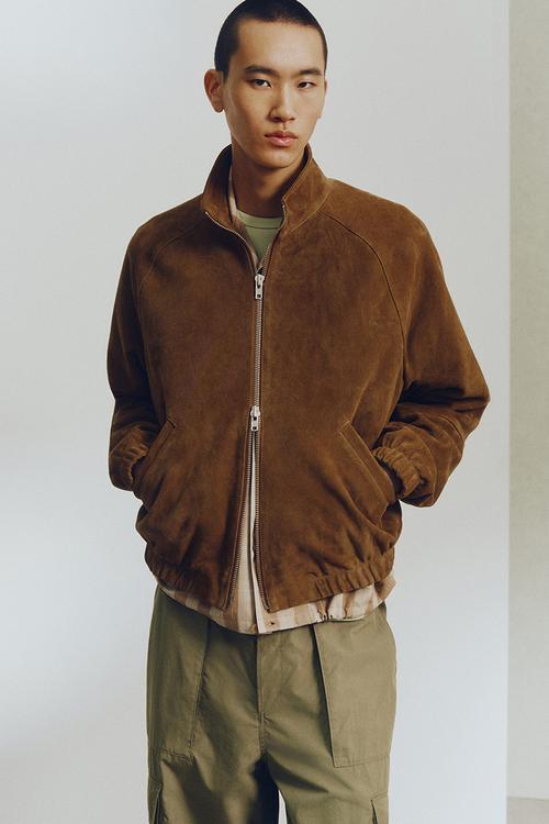 H&M Atelier: Suede jacket - light brown