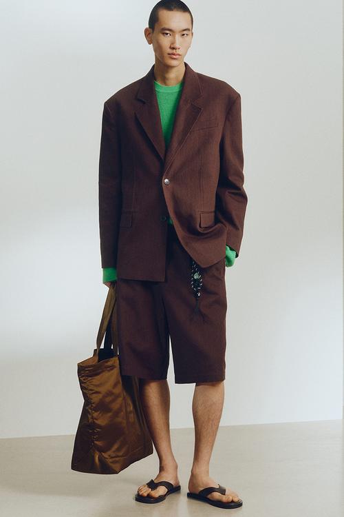 H&M Atelier: Relaxed fit single-breasted linen jacket - dark brown