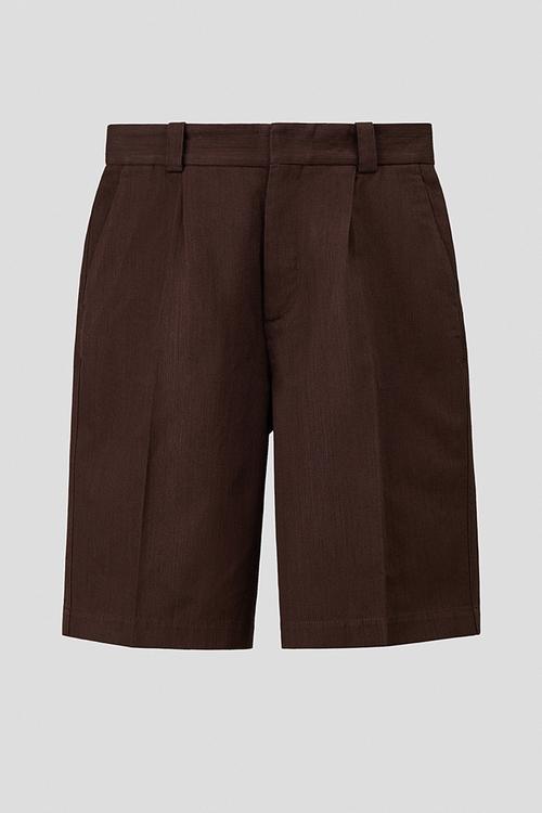 H&M Atelier: Loose fit long-style shorts - dark brown