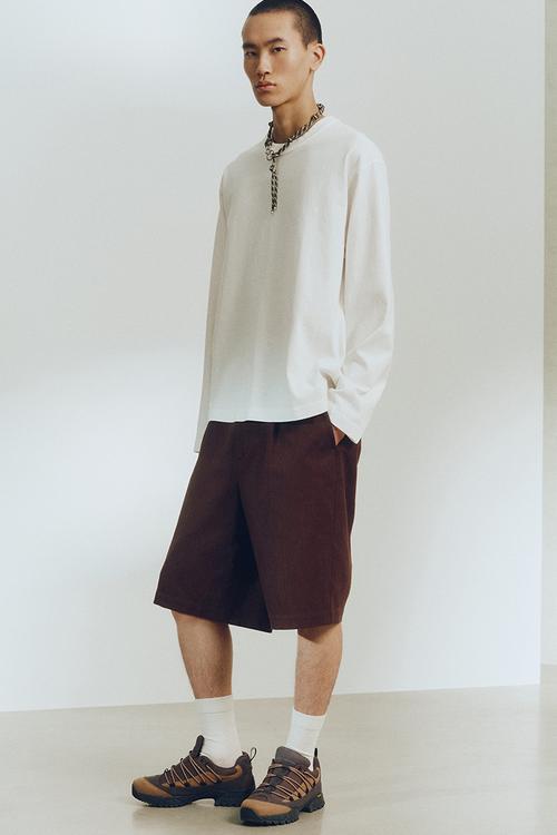 H&M Atelier: Loose fit long-sleeved cotton T-shirt - white