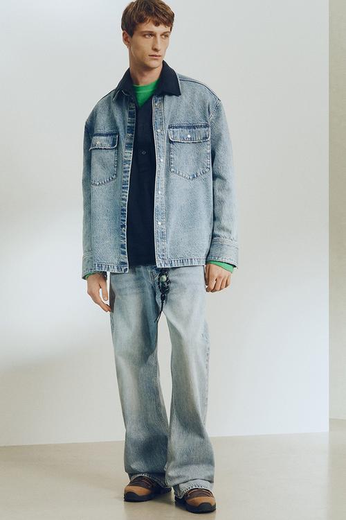H&M Atelier: Regular fit denim shirt - denim blue