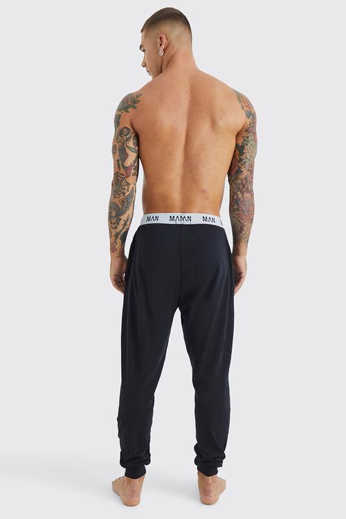 Man Loungewear Joggers-Black