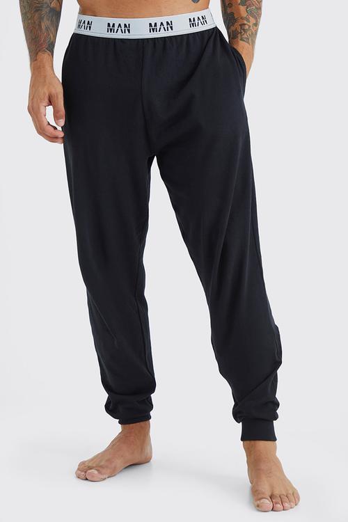 Man Loungewear Joggers-Black