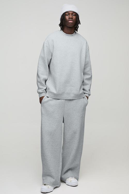 Oversized Sweatshirt - Grey Marl