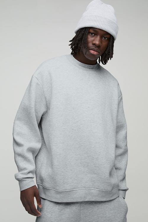 Oversized Sweatshirt - Grey Marl