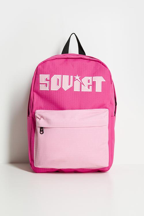 Reggae Backpack 2 Tone- Contrast Pocket - Lt Fuschia & Pink
