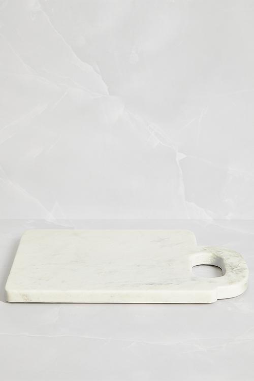 Square Marble Chopping Board - White