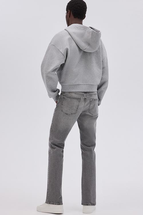 Straight regular jeans - grey