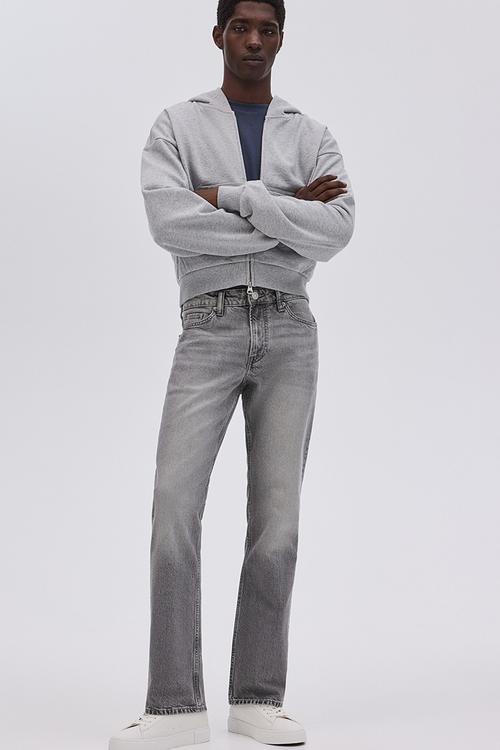 Straight regular jeans - grey