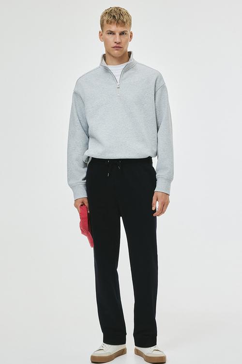 Regular fit sweatpants - navy blue