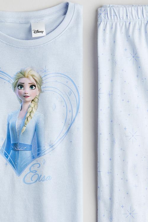 Jersey pyjamas - light blue frozen
