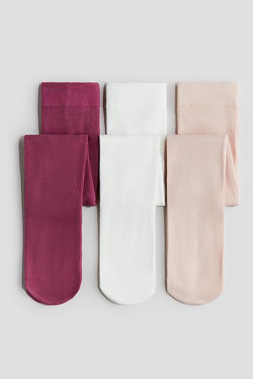 3-Pack fine-knit tights - multi