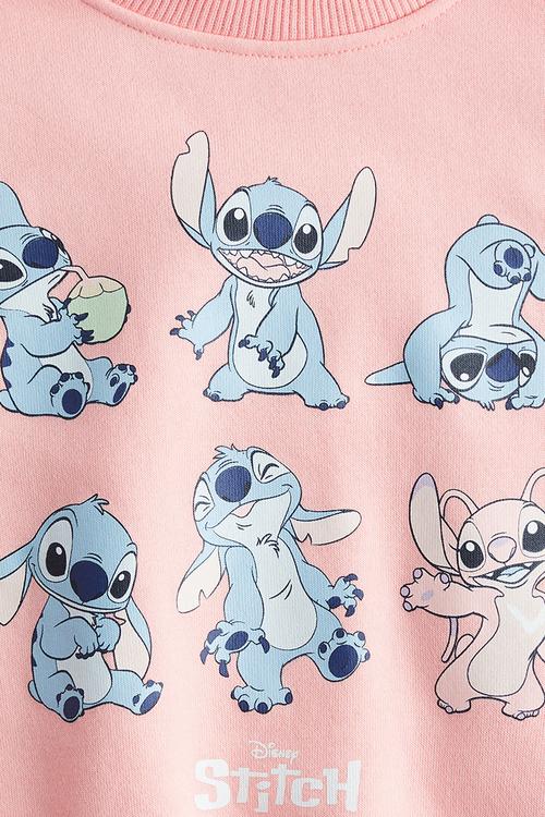 Printed sweatshirt - pink/lilo & stitch