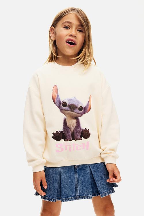 Printed sweatshirt - light beige/lilo & stitch 