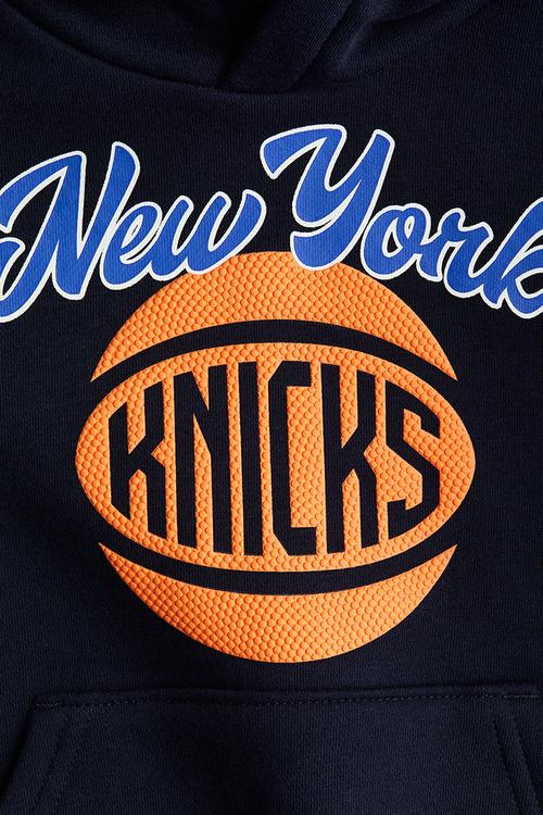 Printed hoodie - navy blue new york knicks