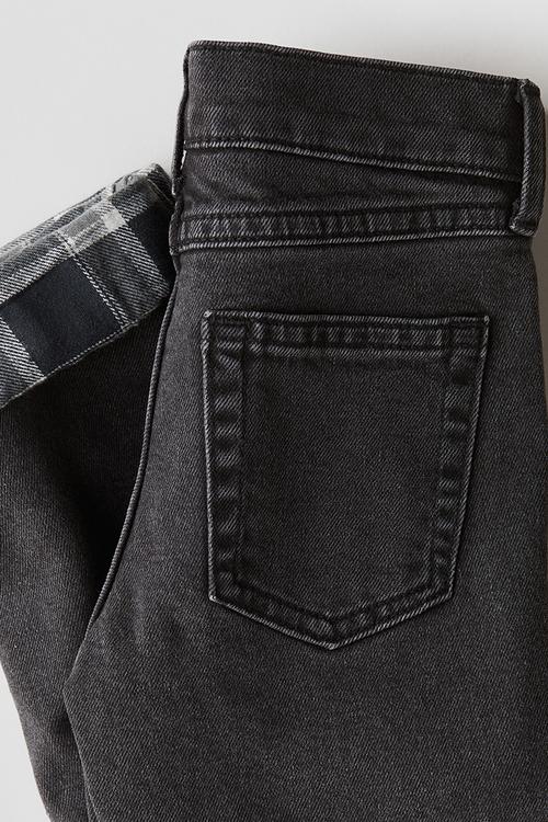Slim fit lined jeans - dark grey