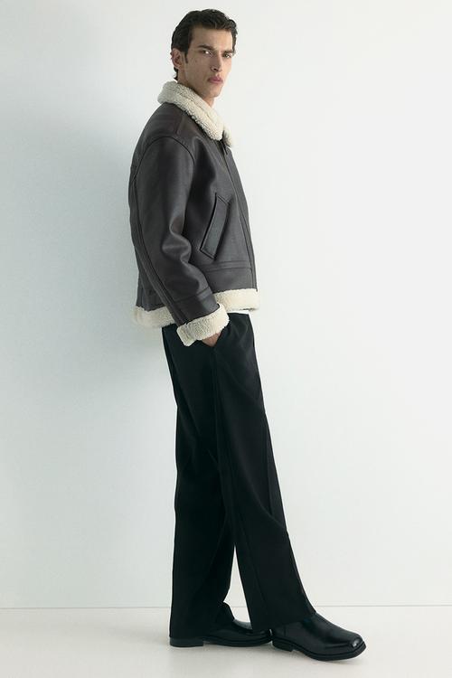 Aviator jacket - brown