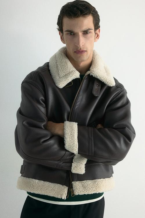 Aviator jacket - brown