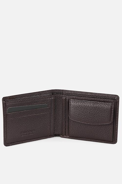 Genuine Leather Wallet Dkl1320-3 - Brown