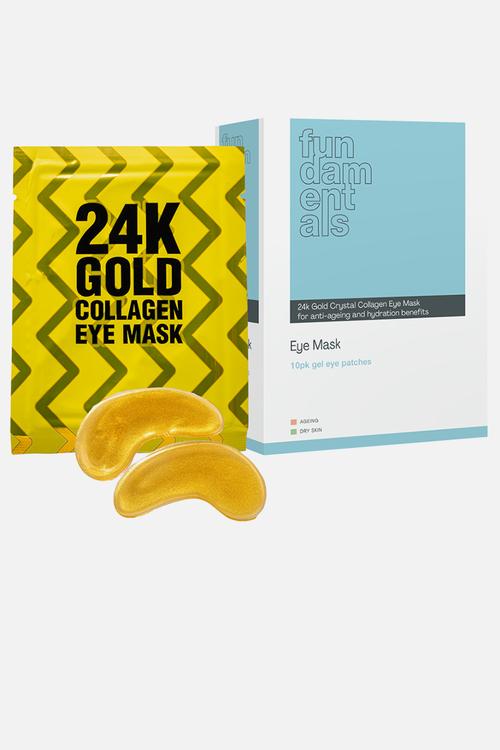 24K Gold Crystal Gold Collegan Eye Mask